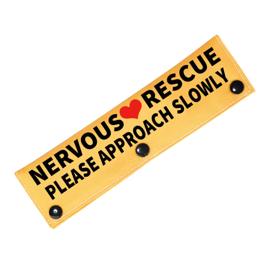 PWHAOO Anxious Dog/Nervous Rescue Dog Leash Wrap Rescue Dogs Anxious Dogs Leash Sleeve Nervous Dog Leash Sleeve (Approach Slowly Sleeve)
