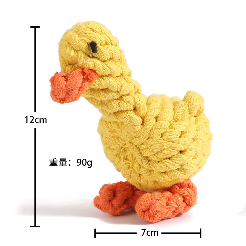 Durable Chew Dog Toys - Cartoon Plush Pet Toys - Safe Play